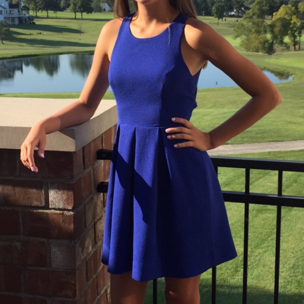 Lulus test drive cobalt blue dress